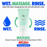 Adilsons Beauty | Green Plum Refreshing Cleanser 100ml | Slot 13 | WET. MASSAGE. RINSE.