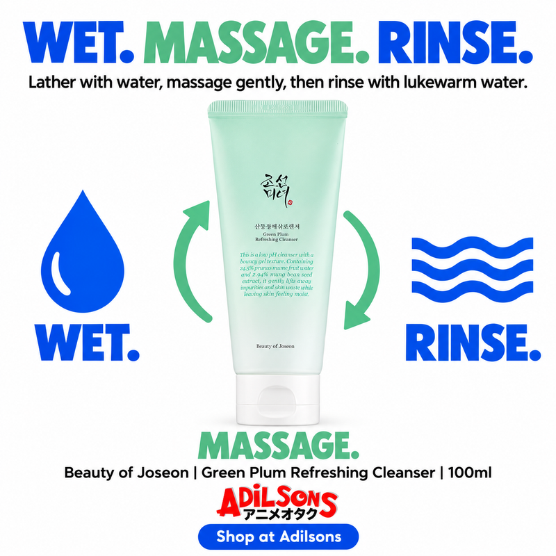 Adilsons Beauty | Green Plum Refreshing Cleanser 100ml | Slot 13 | WET. MASSAGE. RINSE.