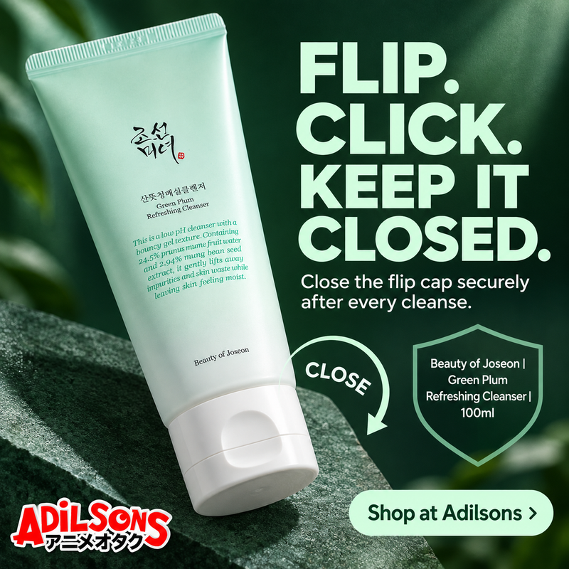 Adilsons Beauty | Green Plum Refreshing Cleanser 100ml | Slot 16 | FLIP. CLICK. KEEP IT CLOSED.