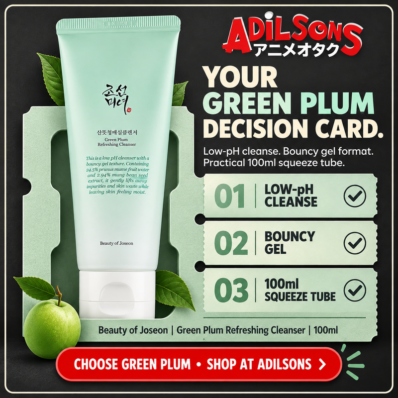 Adilsons Beauty | Green Plum Refreshing Cleanser 100ml | Slot 20 | YOUR GREEN PLUM DECISION CARD.