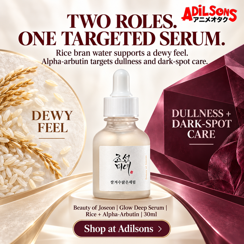 Beauty of Joseon Glow Deep Serum Rice + Alpha-Arbutin 30ml Adilsons creative 05: TWO ROLES. ONE TARGETED SERUM.