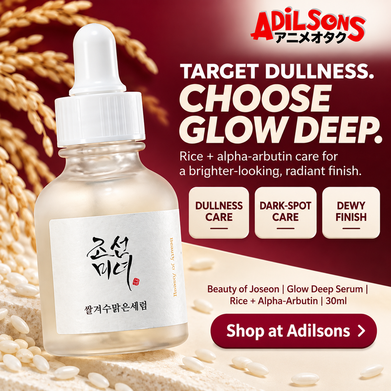 Beauty of Joseon Glow Deep Serum Rice + Alpha-Arbutin 30ml Adilsons creative 07: TARGET DULLNESS. CHOOSE GLOW DEEP.
