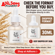 Beauty of Joseon Glow Deep Serum Rice + Alpha-Arbutin 30ml Adilsons creative 10: CHECK THE FORMAT BEFORE YOU BUY.