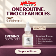 Beauty of Joseon Glow Deep Serum Rice + Alpha-Arbutin 30ml Adilsons creative 14: ONE ROUTINE. TWO CLEAR ROLES.
