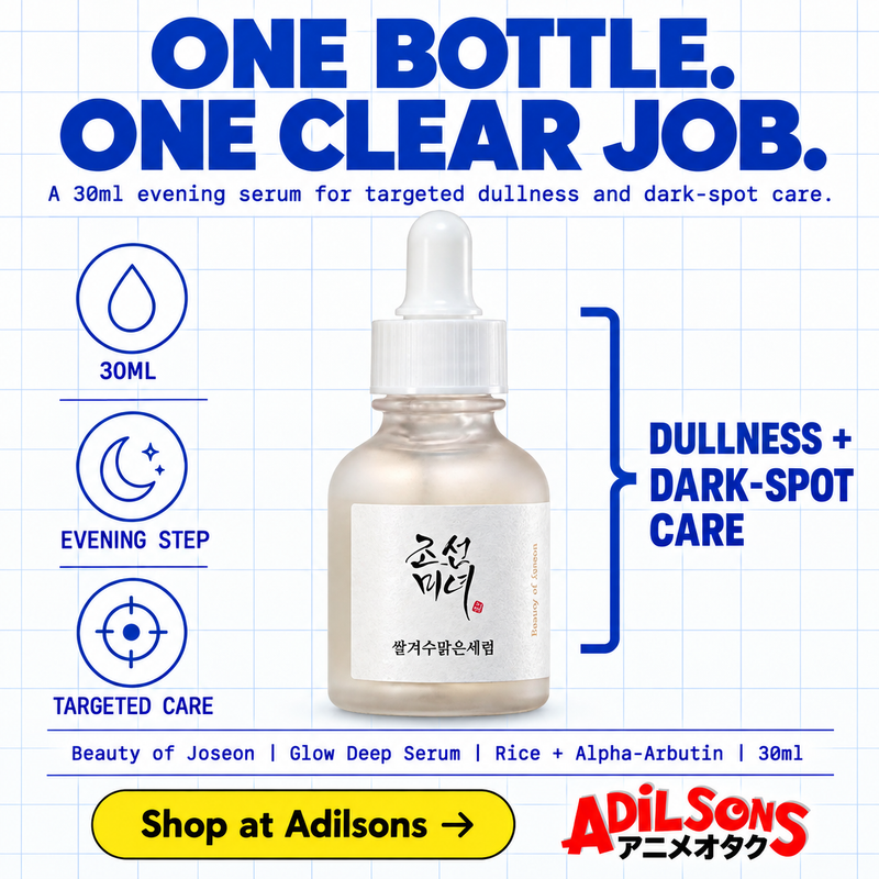 Beauty of Joseon Glow Deep Serum Rice + Alpha-Arbutin 30ml Adilsons creative 17: ONE BOTTLE. ONE CLEAR JOB.