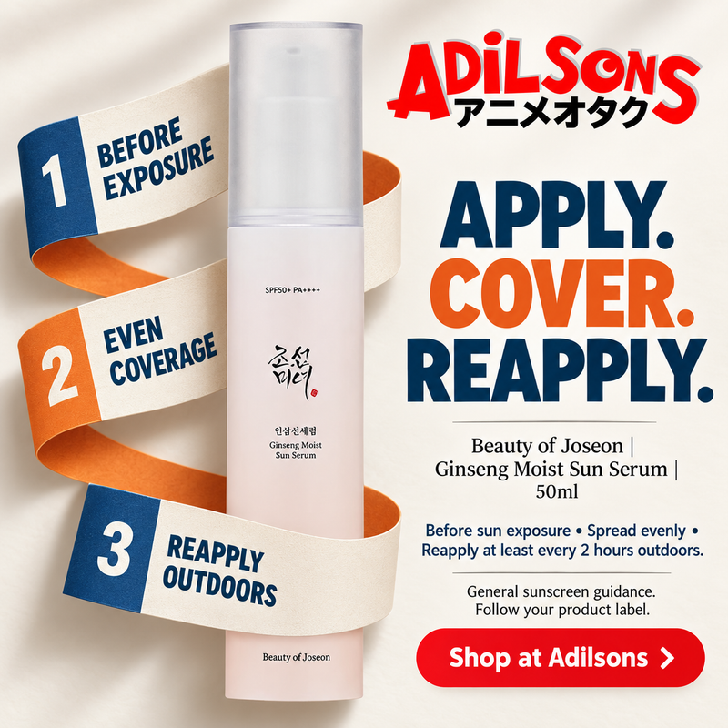 Beauty of Joseon Ginseng Moist Sun Serum 50ml — APPLY. COVER. REAPPLY. | Adilsons creative 13