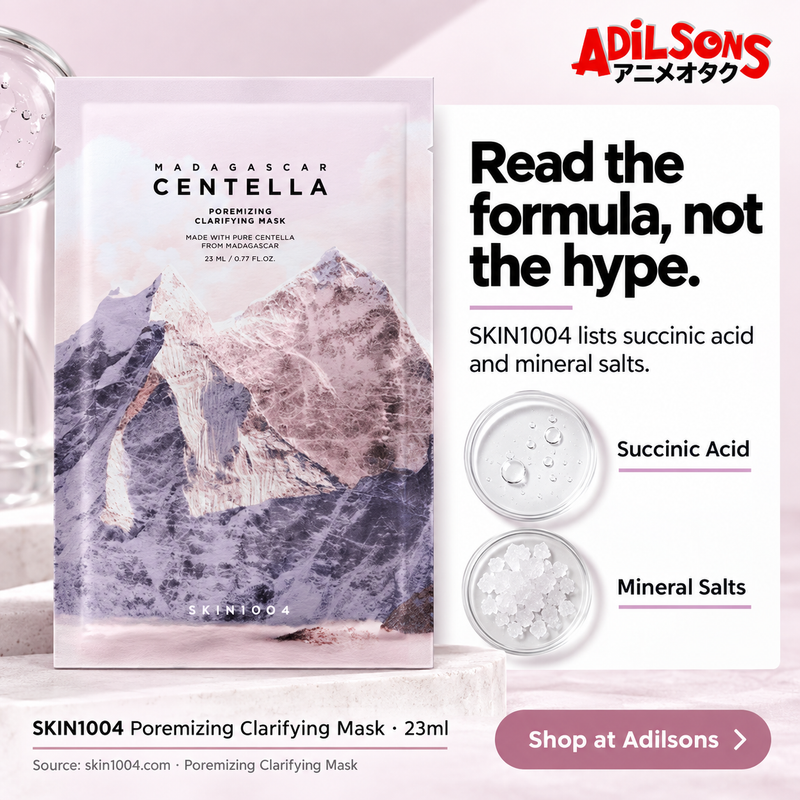 SKIN1004 Poremizing Clarifying Mask 23ml — Credible evidence: Read the formula, not the hype.