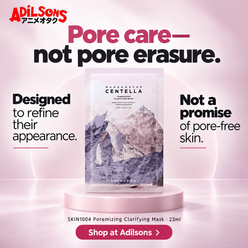 SKIN1004 Poremizing Clarifying Mask 23ml — Realistic expectations: Pore care—not pore erasure.