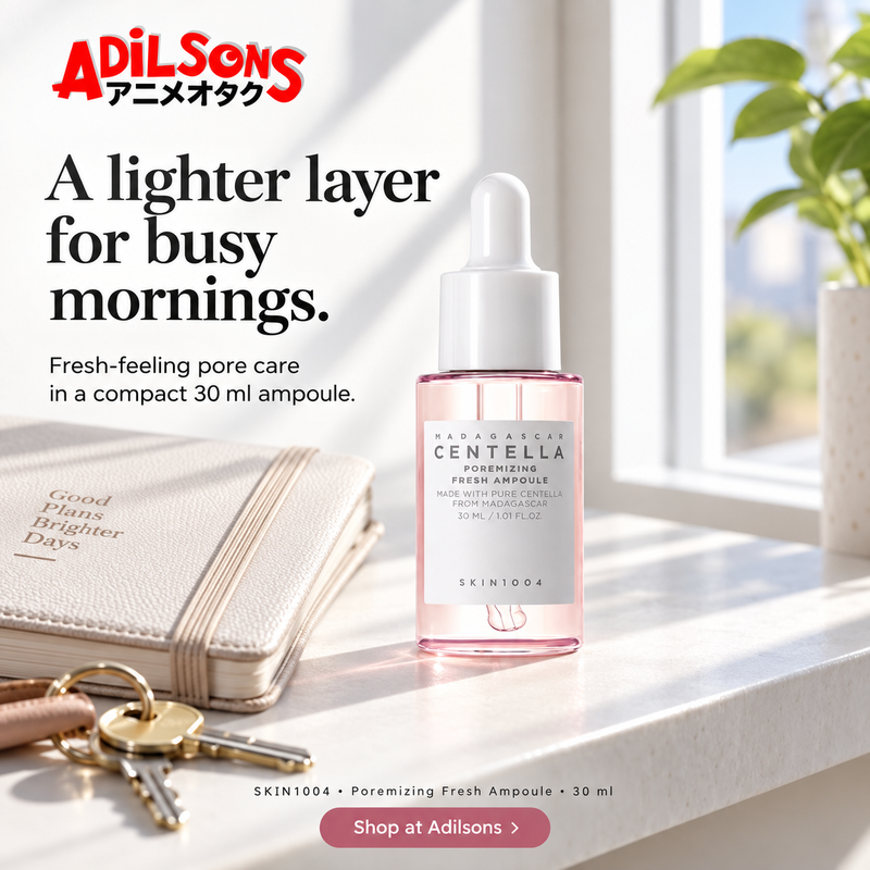 SKIN1004 Poremizing Fresh Ampoule 30ml — Lifestyle relevance: A lighter layer for busy mornings.