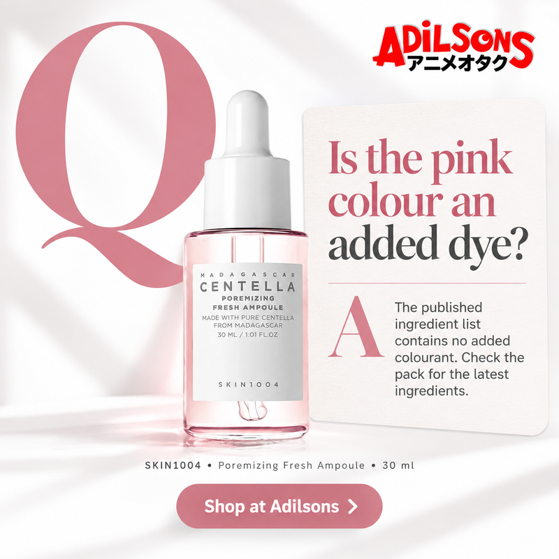 SKIN1004 Poremizing Fresh Ampoule 30ml — Objection: Is the pink colour an added dye?