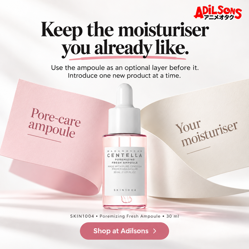 SKIN1004 Poremizing Fresh Ampoule 30ml — Compatibility: Keep the moisturiser you already like.