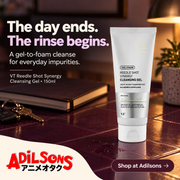 Adilsons Beauty ad for VT Reedle Shot Synergy Cleansing Gel150ml: The day ends. The rinse begins.