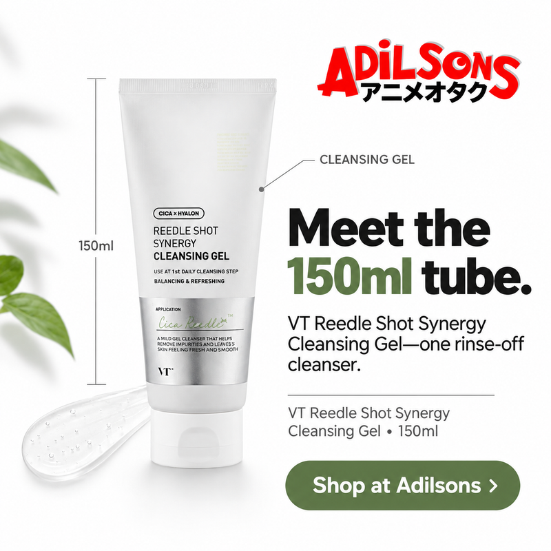 Adilsons Beauty ad for VT Reedle Shot Synergy Cleansing Gel150ml: Meet the 150ml tube.