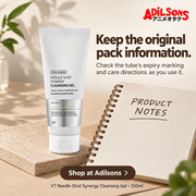 Adilsons Beauty ad for VT Reedle Shot Synergy Cleansing Gel150ml: Keep the original pack information.