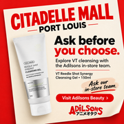 Adilsons Beauty ad for VT Reedle Shot Synergy Cleansing Gel150ml: Ask before you choose.
