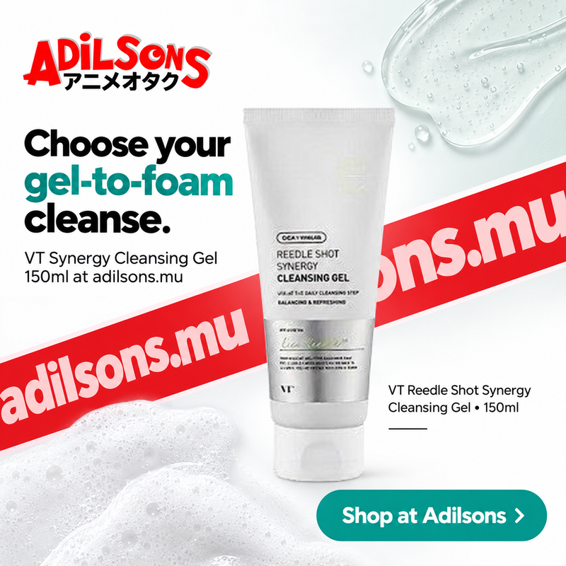 Adilsons Beauty ad for VT Reedle Shot Synergy Cleansing Gel150ml: Choose your gel-to-foam cleanse.