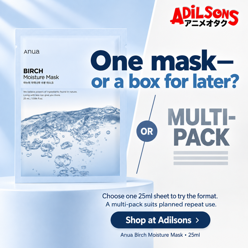 Anua Birch Moisture Mask 25ml individual sheet - Choice comparison: One mask—or a box for later?