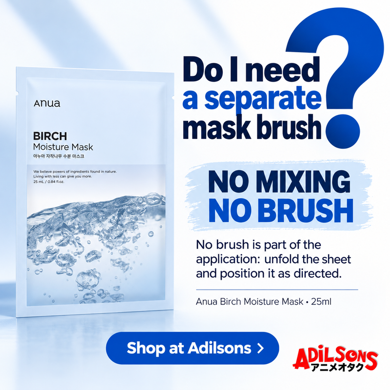 Anua Birch Moisture Mask 25ml individual sheet - Main objection: Do I need a separate mask brush?