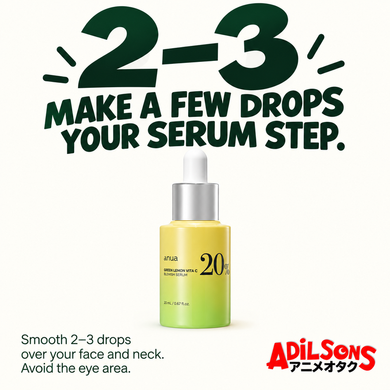 Adilsons creative 12: Make a few drops your serum step.