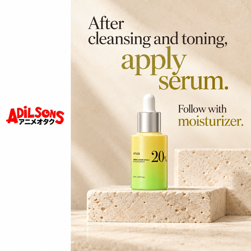 Adilsons creative 14: After cleansing and toning, apply serum.