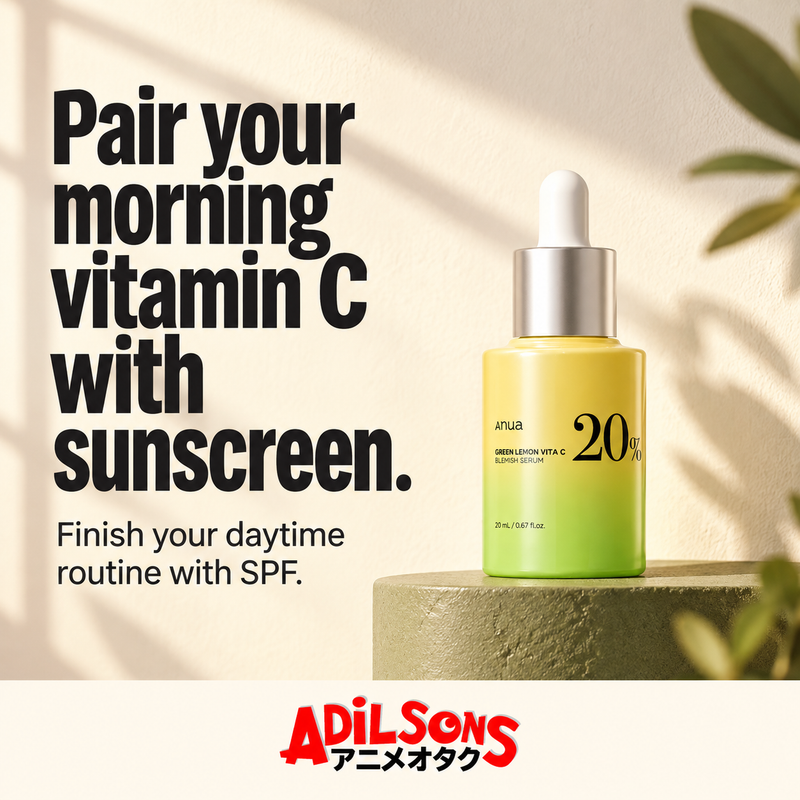 Adilsons creative 15: Pair your morning vitamin C with sunscreen.