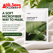 Adilsons creative for Anua Heartleaf 77 Soothing Mask 25ml: A SOFT MICROFIBER WAY TO MASK.