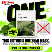 Adilsons creative for Anua Heartleaf 77 Soothing Mask 25ml: THIS LISTING IS ONE 25ML MASK.
