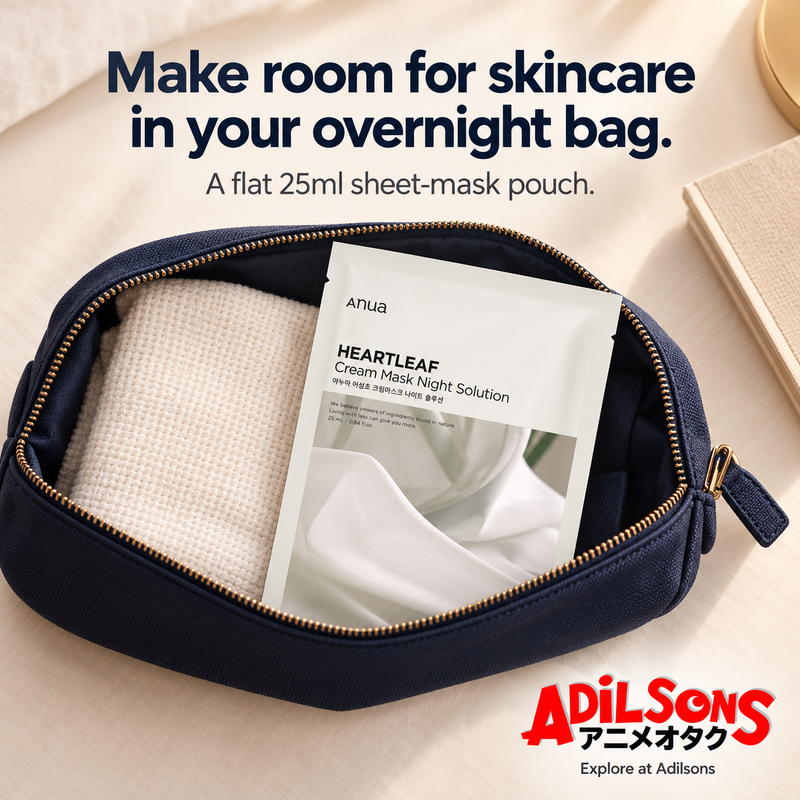 Adilsons creative 6: Make room for skincare in your overnight bag.