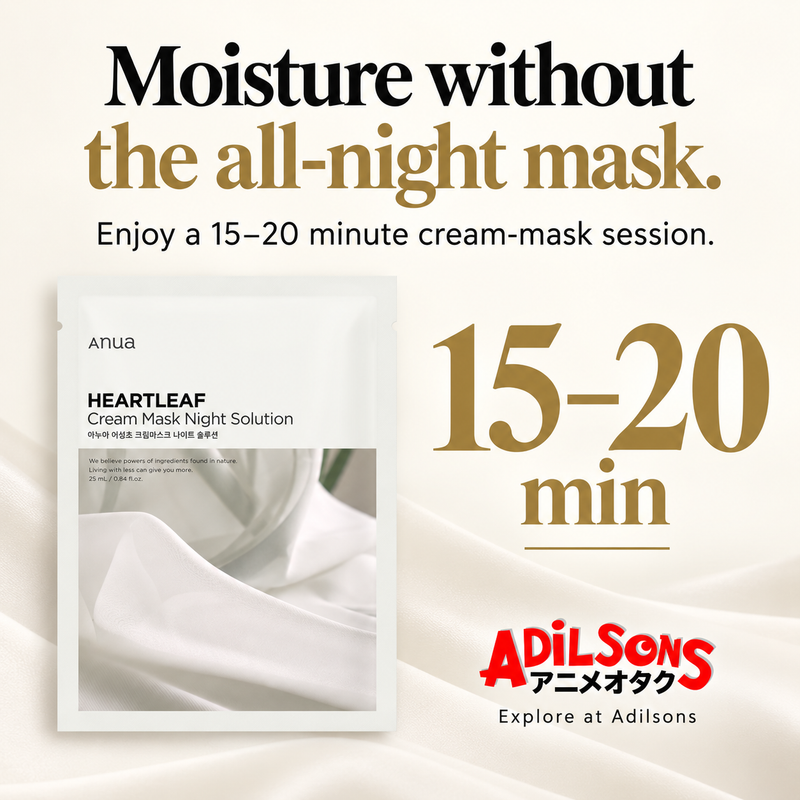 Adilsons creative 11: Moisture without the all-night mask.