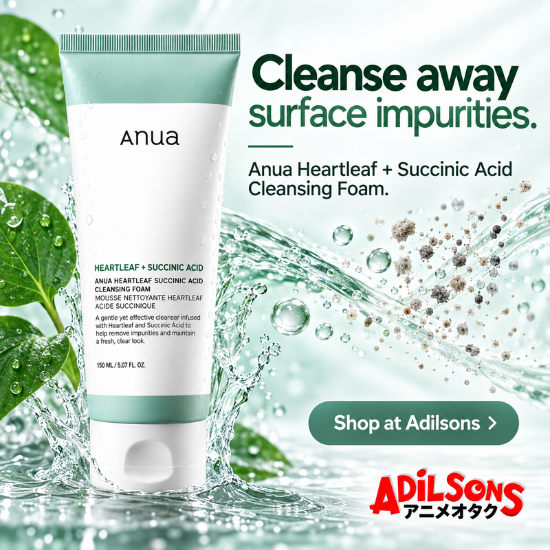 Anua Heartleaf Succinic Cleansing Foam150ml creative 2