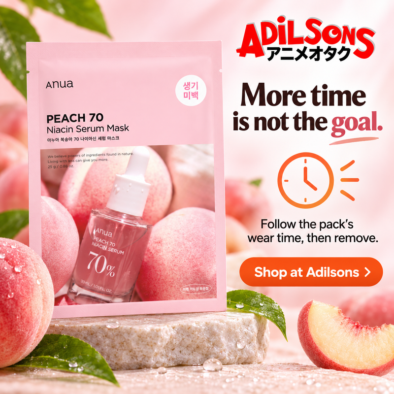 Anua Peach Niacin Serum Mask single pouch - creative 3