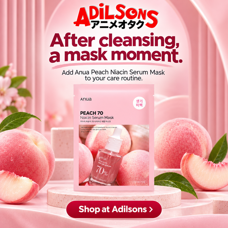 Anua Peach Niacin Serum Mask single pouch - creative 4