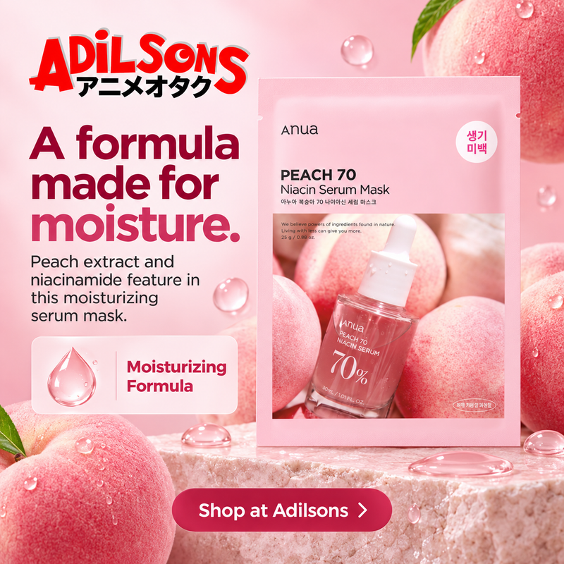 Anua Peach Niacin Serum Mask single pouch - creative 5