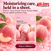 Anua Peach Niacin Serum Mask single pouch - creative 7