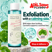 AXIS-Y Daily Purifying Treatment Toner200ml: Exfoliation with a calming side. Shop at Adilsons.