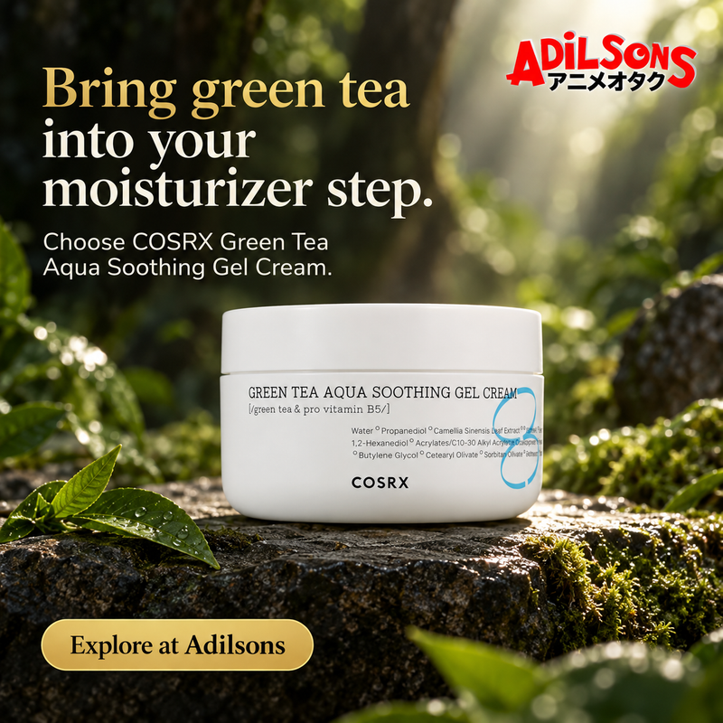 Adilsons creative 11: Bring green tea into your moisturizer step.