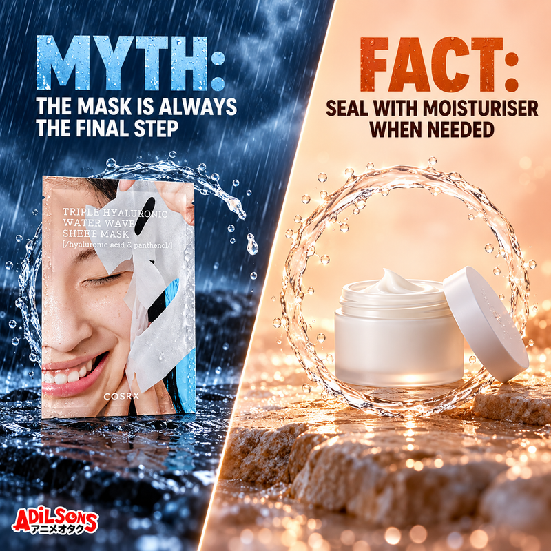COSRX Hydrium Triple Hyaluronic Water Wave Sheet Mask — myth vs fact | Adilsons creative 19