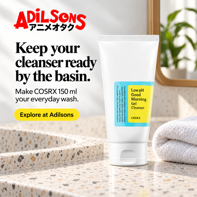 Adilsons creative 16: Keep your cleanser ready by the basin.