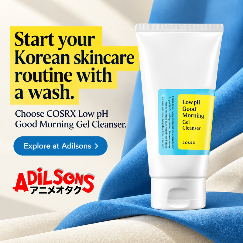 Adilsons creative 20: Start your Korean skincare routine with a wash.