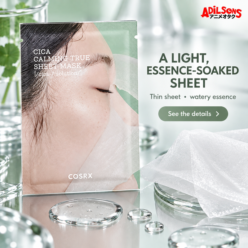COSRX Pure Fit Cica Calming True Sheet Mask — Texture and finish | Adilsons creative 9