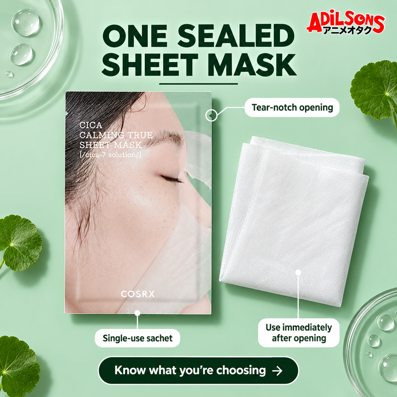 COSRX Pure Fit Cica Calming True Sheet Mask — Product inspection | Adilsons creative 10