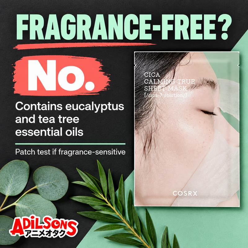 COSRX Pure Fit Cica Calming True Sheet Mask — Main objection | Adilsons creative 12
