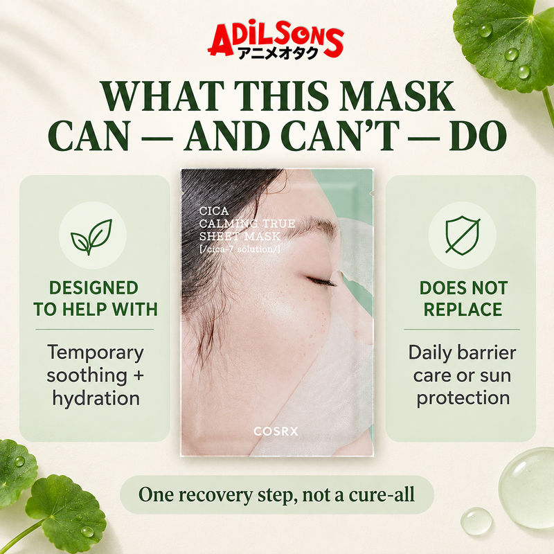 COSRX Pure Fit Cica Calming True Sheet Mask — Realistic expectations | Adilsons creative 15