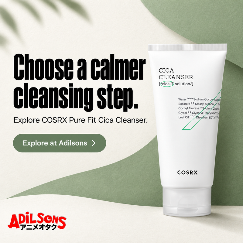Adilsons creative 1: Choose a calmer cleansing step.