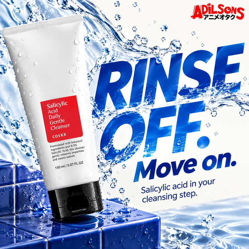 COSRX Salicylic Acid Daily Gentle Cleanser 150ml — Rinse off. Move on.