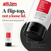 COSRX Salicylic Acid Daily Gentle Cleanser150ml — A flip-top, not a loose lid.