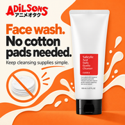 COSRX Salicylic Acid Daily Gentle Cleanser150ml — Face wash. No cotton pads needed.