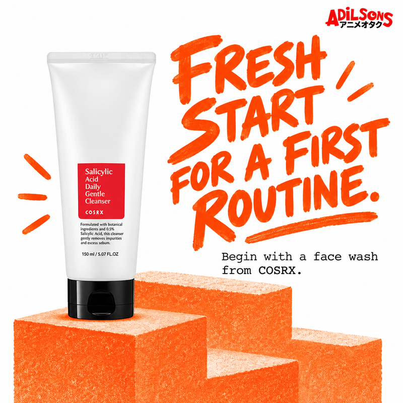 COSRX Salicylic Acid Daily Gentle Cleanser 150ml — Fresh start for a first routine.