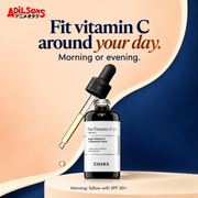 COSRX The Vitamin C 13 Serum 20ml in an Adilsons creative about timing flexibility not daily-frequency job.
