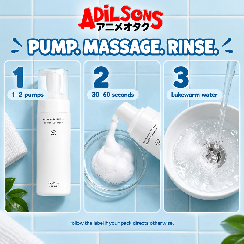 Dr.Althea Amino Acid Gentle Bubble Cleanser — application | Adilsons creative 13